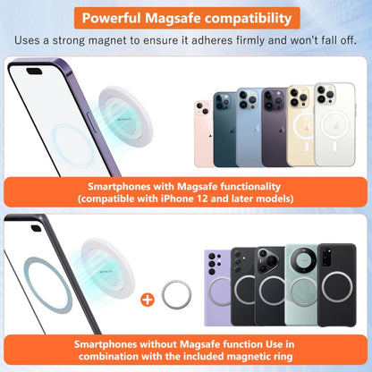 PULUZ Mobile Phone MagSafe Magnetic Makeup Mirror Rear Camera Video Selfie Mirror (White) - Others Accessories by PULUZ | Online Shopping UK | buy2fix