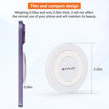 PULUZ Mobile Phone MagSafe Magnetic Makeup Mirror Rear Camera Video Selfie Mirror (White) - Others Accessories by PULUZ | Online Shopping UK | buy2fix