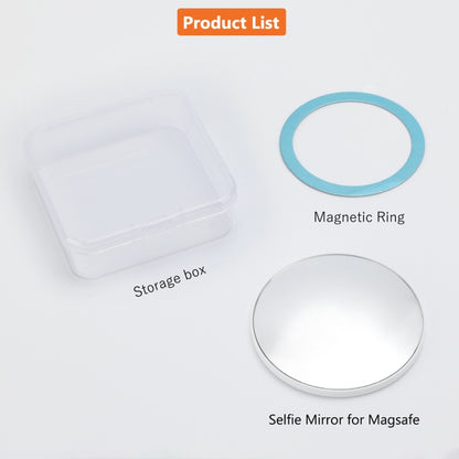 PULUZ Mobile Phone MagSafe Magnetic Makeup Mirror Rear Camera Video Selfie Mirror (White) - Others Accessories by PULUZ | Online Shopping UK | buy2fix