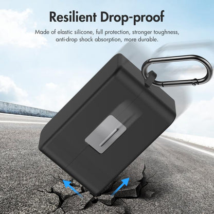 For DJI Mic Mini PULUZ Charging Case Silicone Scratch-proof Protective Cover (Black) - DJI Mic Series by PULUZ | Online Shopping UK | buy2fix