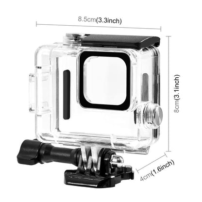 For GoPro HERO 4K 2024 PULUZ 60m / 196ft Waterproof Housing Protective Case with Buckle Basic Mount & Screw (Transparent) - Waterproof Cases by PULUZ | Online Shopping UK | buy2fix