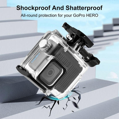 For GoPro HERO 4K 2024 PULUZ 60m / 196ft Waterproof Housing Protective Case with Buckle Basic Mount & Screw (Transparent) - Waterproof Cases by PULUZ | Online Shopping UK | buy2fix