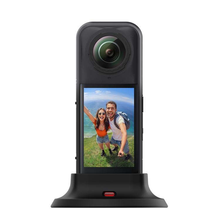 For Insta360 X5 PULUZ Silicone Dock Desktop Adhesive Base Bracket (Black) - Mount & Holder by PULUZ | Online Shopping UK | buy2fix