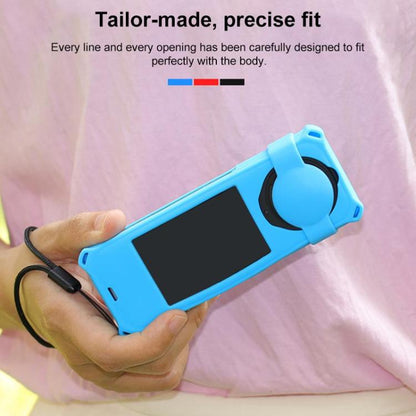 For Insta360 X5 PULUZ Silicone Protective Case with Lens Cover (Red) - Case & Bags by PULUZ | Online Shopping UK | buy2fix