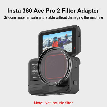 For Insta360 Ace Pro 2 PULUZ Filter Holder Metal Protective Filter Frame (Black) - Lens Filter by PULUZ | Online Shopping UK | buy2fix