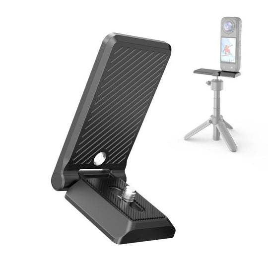 PULUZ Folding Magnetic Mount Base L Bracket For Insta360 X6 / X4 / X5 / Luna Ultra / Luna Pro / DJI Pocket 4 / 3 (Black)