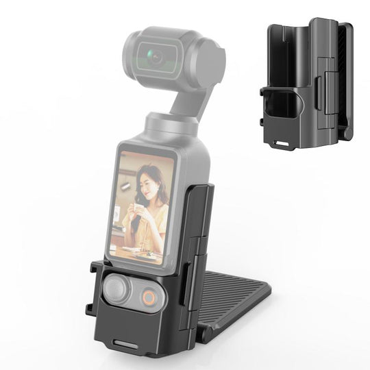 For DJI Osmo Pocket 4P / 4 / 3 PULUZ Folding Magnetic Mount Base Bracket (Black)