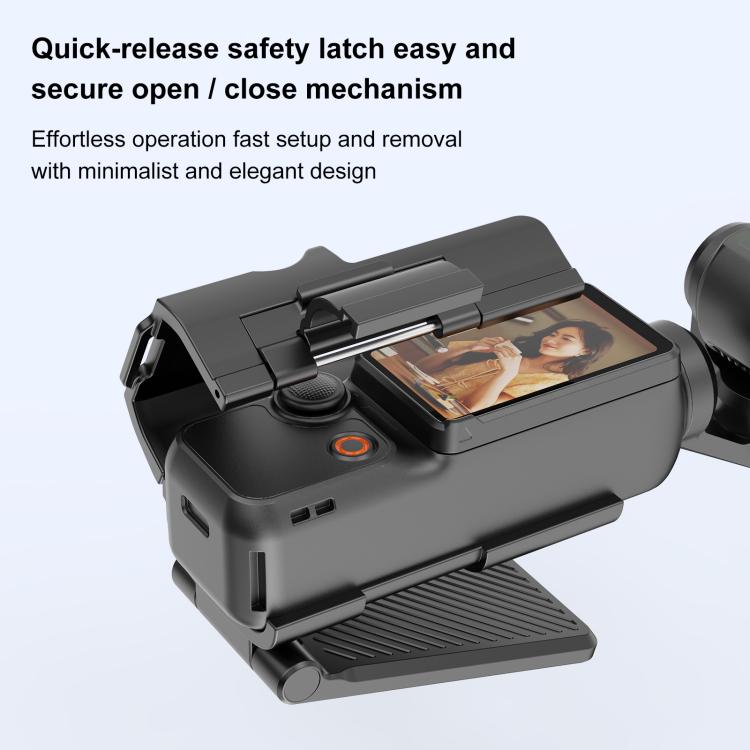 For DJI Osmo Pocket 3 PULUZ Folding Magnetic Mount Base Bracket (Black) - Mount & Holder by PULUZ | Online Shopping UK | buy2fix