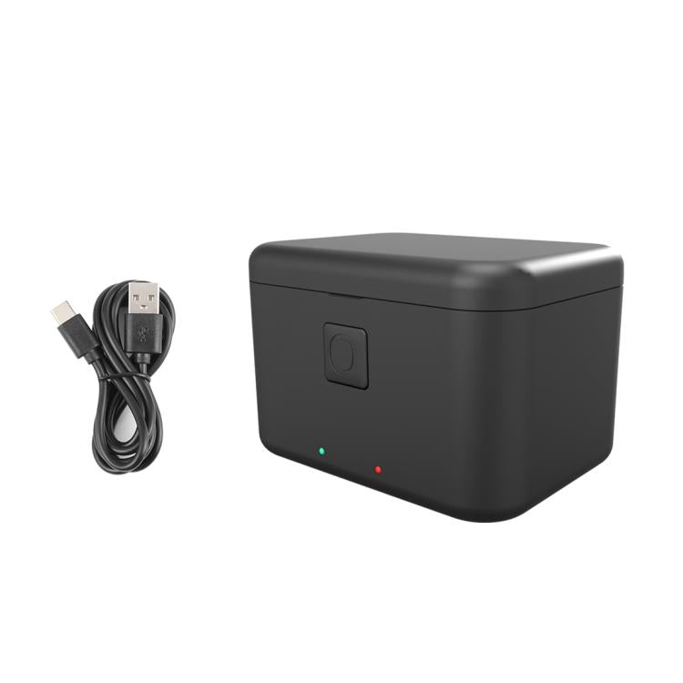 For Insta360 X5 PULUZ Dual-Batteries Charging Box Battery & Memory Card Storage Case (Black) - Others by PULUZ | Online Shopping UK | buy2fix