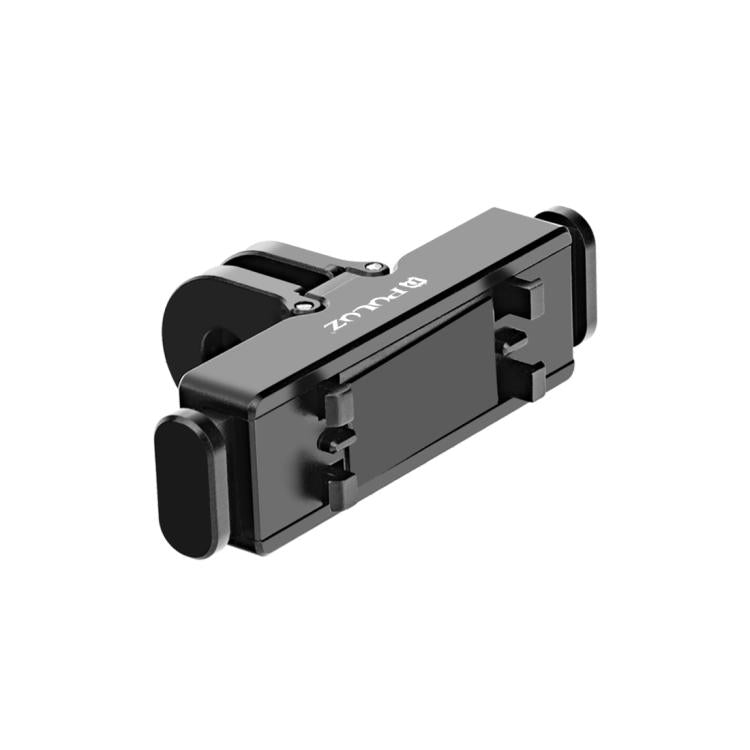 For Insta360 X5 / Ace Pro / Pro 2 PULUZ Aviation Aluminum Quick Release Base Adapter Bracket (Black) - Mount & Holder by PULUZ | Online Shopping UK | buy2fix