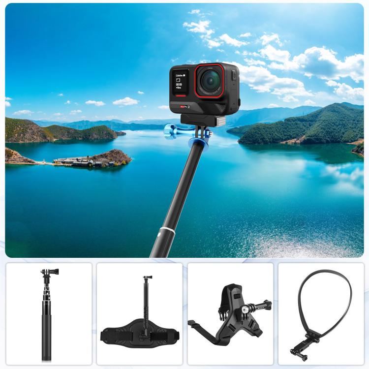 For Insta360 X5 / Ace Pro / Ace Pro 2 PULUZ Magnetic Quick Release Base Mount (Black) - Others by PULUZ | Online Shopping UK | buy2fix
