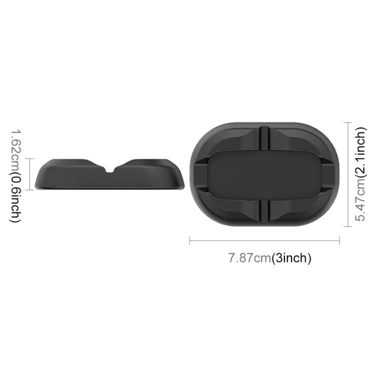 For DJI Osmo 360 PULUZ Desktop Silicone Base Stand (Black) - Mount & Holder by PULUZ | Online Shopping UK | buy2fix
