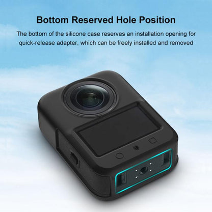 For DJI Osmo 360 PULUZ Silicone Body Protective Cover with Lens Cover (Black) - Case & Bags by PULUZ | Online Shopping UK | buy2fix