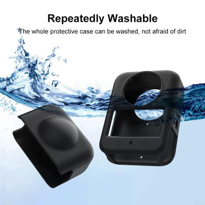 For DJI Osmo 360 PULUZ Silicone Body Protective Cover with Lens Cover (Black) - Case & Bags by PULUZ | Online Shopping UK | buy2fix