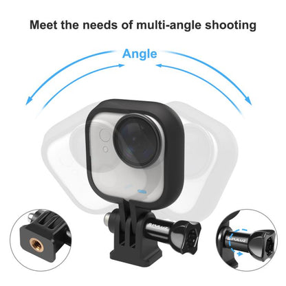 For Insta360 GO Ultra PULUZ PC Plastic Frame Adapter Base Mount (Black) - Mount & Holder by PULUZ | Online Shopping UK | buy2fix