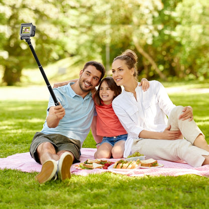 PULUZ 70cm Metal Selfie Stick Monopod with Invisible Adapter Base & Screw for Insta360 One RS / X2 / X3 / DJI Osmo 360 - Self Monopod Grip by PULUZ | Online Shopping UK | buy2fix