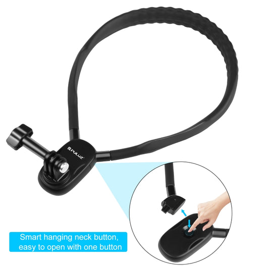 PULUZ Lazy Neck Bracket POV View Mount for GoPro Action Cameras (Black) - Holder by PULUZ | Online Shopping UK | buy2fix