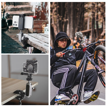 PULUZ Crab Pliers Clip Arm Mount with Phone Clamp for Phone & Sports Camera by PULUZ