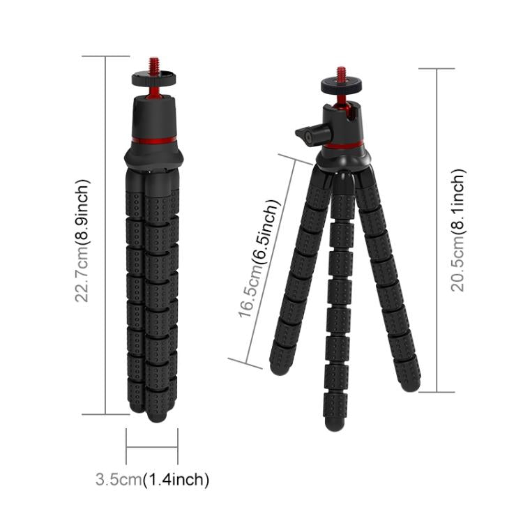 PULUZ Mini Octopus Flexible Tripod Holder with Remote Control for SLR Cameras, GoPro, Cellphone - Portable Mini Tripod by PULUZ | Online Shopping UK | buy2fix