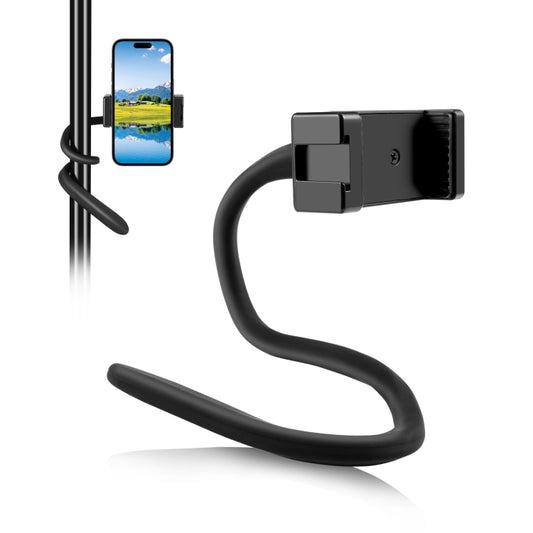 PULUZ Silicone Flexible Clip Mount Holder with Phone Clamp for Phones / GoPro (Black) - Lazy Bracket by PULUZ | Online Shopping UK | buy2fix