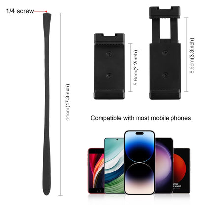 PULUZ Silicone Flexible Clip Mount Holder with Phone Clamp for Phones / GoPro (Black) - Lazy Bracket by PULUZ | Online Shopping UK | buy2fix