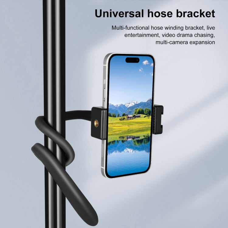 PULUZ Silicone Flexible Clip Mount Holder with Phone Clamp for Phones / GoPro (Black) - Lazy Bracket by PULUZ | Online Shopping UK | buy2fix