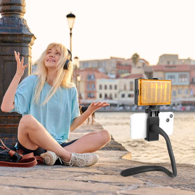 PULUZ Silicone Flexible Clip Mount Holder with Phone Clamp for Phones / GoPro (Black) - Lazy Bracket by PULUZ | Online Shopping UK | buy2fix