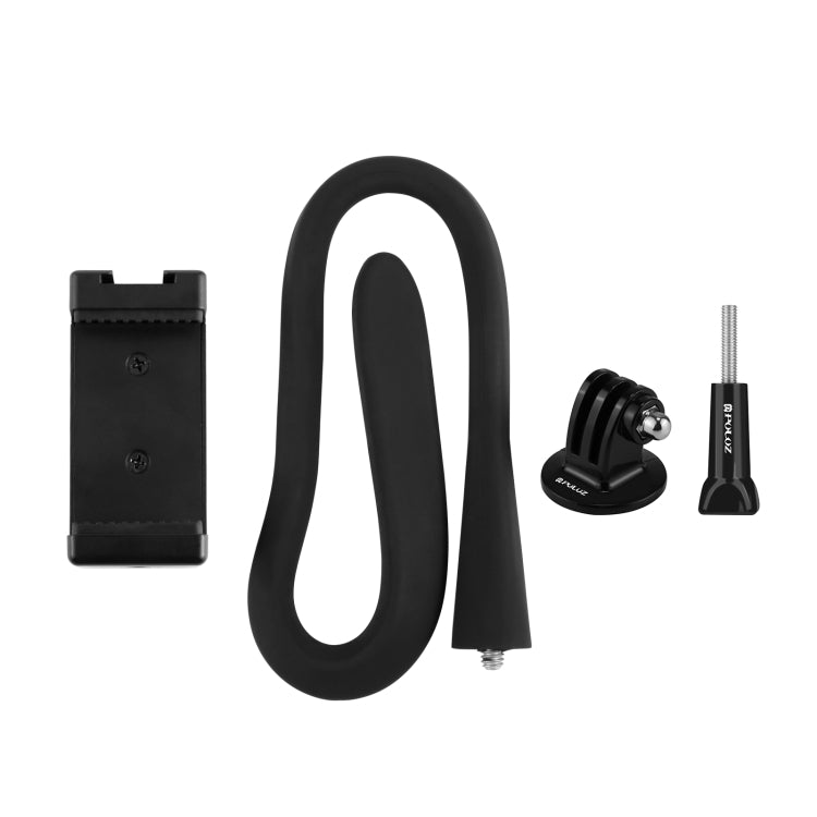 PULUZ Silicone Flexible Clip Mount Holder with Phone Clamp for Phones / GoPro (Black) - Lazy Bracket by PULUZ | Online Shopping UK | buy2fix