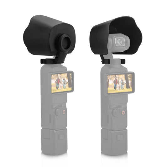 For DJI OSMO Pocket 3 PULUZ Sunshade Lens Protective Cover Hood (Black) - Lens Accessories by PULUZ | Online Shopping UK | buy2fix