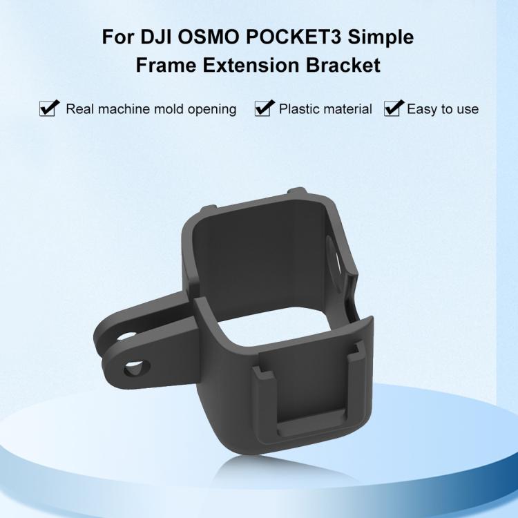For DJI OSMO Pocket 3 PULUZ Protection Frame Cage Expansion Adapter Bracket (Black) - Mount & Holder by PULUZ | Online Shopping UK | buy2fix