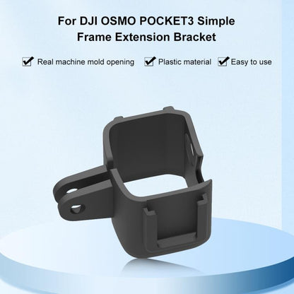 For DJI OSMO Pocket 3 PULUZ Protection Frame Cage Expansion Adapter Bracket (Black) - Mount & Holder by PULUZ | Online Shopping UK | buy2fix