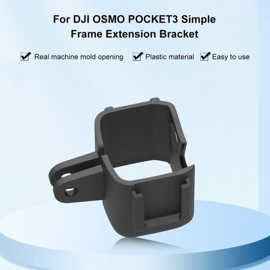 For DJI OSMO Pocket 3 PULUZ Protection Frame Cage Expansion Adapter Bracket (Black) - Mount & Holder by PULUZ | Online Shopping UK | buy2fix
