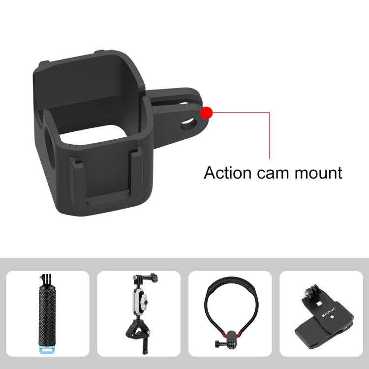 For DJI OSMO Pocket 3 PULUZ Protection Frame Cage Expansion Adapter Bracket (Black) - Mount & Holder by PULUZ | Online Shopping UK | buy2fix