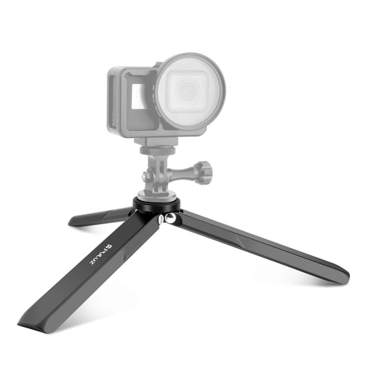 For DJI Osmo Pocket 3 / Insta360 X4 PULUZ Aluminum Alloy Metal Tripod (Black) - Mount & Holder by PULUZ | Online Shopping UK | buy2fix