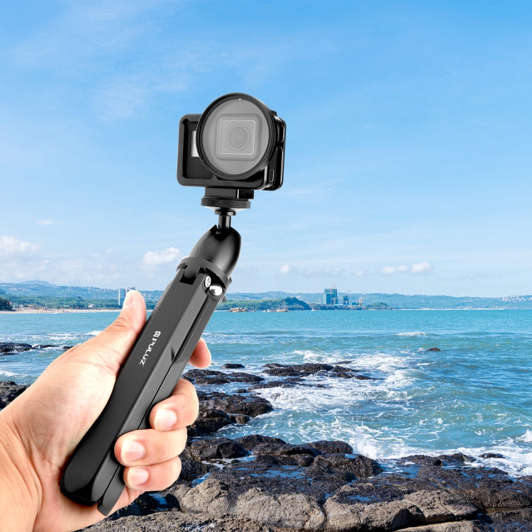 For DJI Osmo Pocket 3 / Insta360 X4 PULUZ Aluminum Alloy Metal Tripod (Black) - Mount & Holder by PULUZ | Online Shopping UK | buy2fix