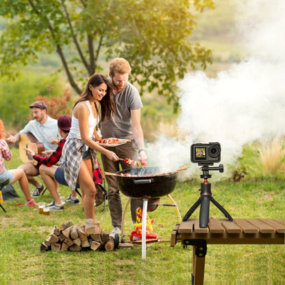 For DJI Osmo Action 5 Pro / 4 / 3 / Osmo 360 PULUZ Magnetic Quick Release Base Expansion Mount (Black) by PULUZ