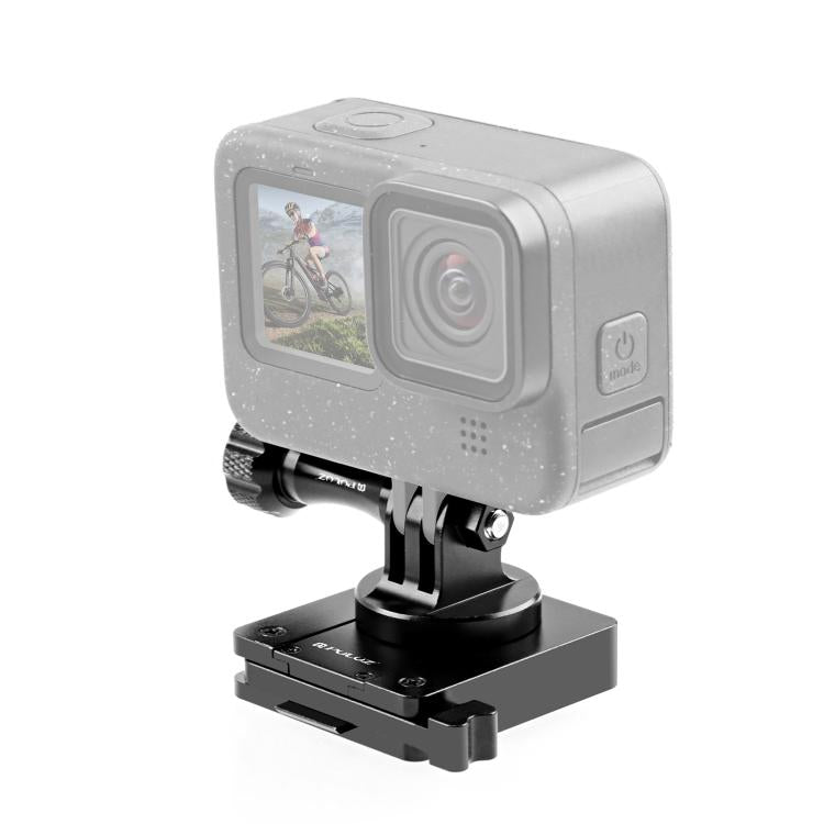PULUZ Aluminum Quick Release Bracket NVG Helmet Mount for GoPro and Other Action Cameras (Black) - Helmet Mount by PULUZ | Online Shopping UK | buy2fix