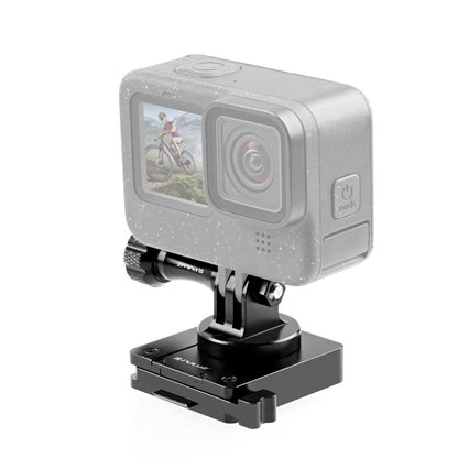 PULUZ Aluminum Quick Release Bracket NVG Helmet Mount for GoPro and Other Action Cameras (Black) - Helmet Mount by PULUZ | Online Shopping UK | buy2fix