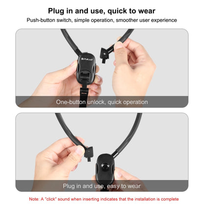 PULUZ Magnetic Collar Bracket POV View Mount with Phone Clamp for GoPro Action Cameras / Phones (Black) by PULUZ