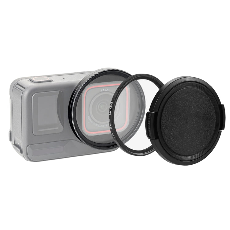 For Insta360 Ace Pro PULUZ 52mm UV Lens Filter Adapter Ring with Lens Cover (Black) - Len Accessories by PULUZ | Online Shopping UK | buy2fix