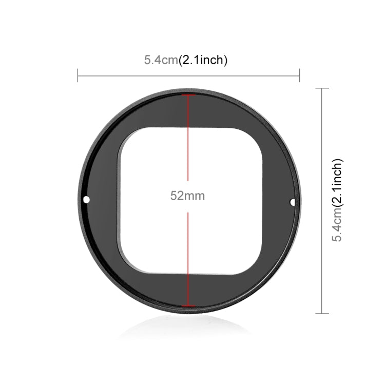 For Insta360 Ace Pro PULUZ 52mm UV Lens Filter Adapter Ring with Lens Cover (Black) - Len Accessories by PULUZ | Online Shopping UK | buy2fix