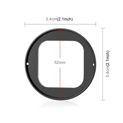 For Insta360 Ace Pro PULUZ 52mm UV Lens Filter Adapter Ring with Lens Cover (Black) - Len Accessories by PULUZ | Online Shopping UK | buy2fix