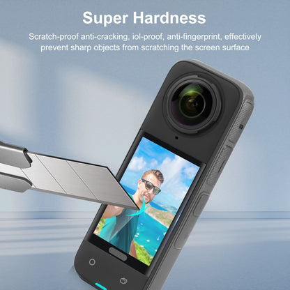 For Insta360 X4 / X5 PULUZ 9H 2.5D Curved HD Screen Tempered Glass Film (Transparent) - Protective Film & Stickers by PULUZ | Online Shopping UK | buy2fix