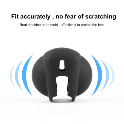 For Insta360 X4 / X5 PULUZ Silicone Protective  Lens Cover (Black) - Len Accessories by PULUZ | Online Shopping UK | buy2fix
