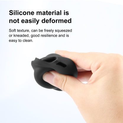 For Insta360 X4 / X5 PULUZ Silicone Protective  Lens Cover (Black) - Len Accessories by PULUZ | Online Shopping UK | buy2fix