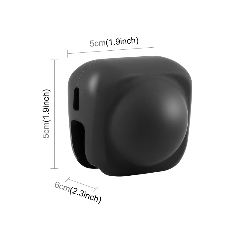 For Insta360 X4 / X5 PULUZ Silicone Protective  Lens Cover (Black) - Len Accessories by PULUZ | Online Shopping UK | buy2fix