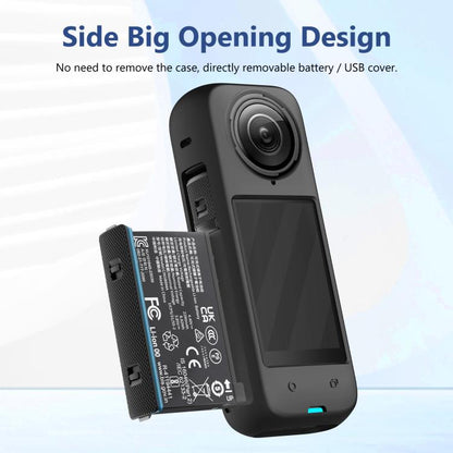 For Insta360 X4 PULUZ Full Body Dust-proof Silicone Protective Case (Black) - Case & Bags by PULUZ | Online Shopping UK | buy2fix