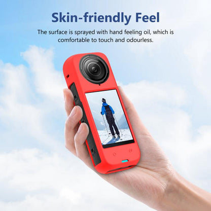 For Insta360 X4 PULUZ Full Body Dust-proof Silicone Protective Case (Red) - Case & Bags by PULUZ | Online Shopping UK | buy2fix