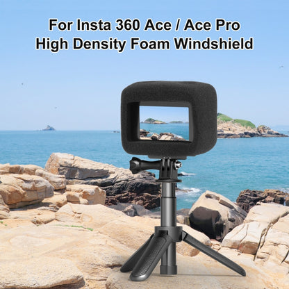 For Insta360 Ace Pro / Ace PULUZ High Density Foam Windshield (Black) - Case & Bags by PULUZ | Online Shopping UK | buy2fix