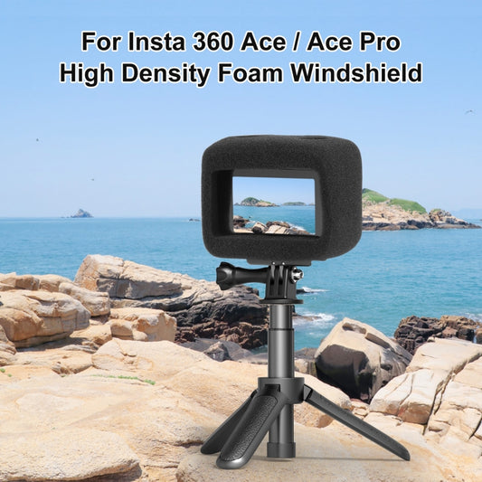 For Insta360 Ace Pro / Ace PULUZ High Density Foam Windshield (Black) - Case & Bags by PULUZ | Online Shopping UK | buy2fix
